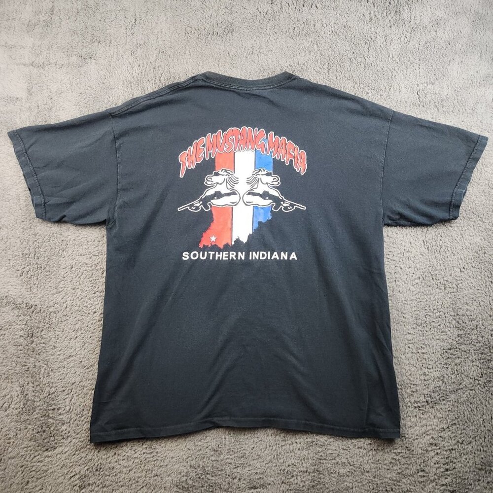 Ford Mustang Mafia SW Evansville Indiana Car Club Shirt Men's Extra Large Cotton